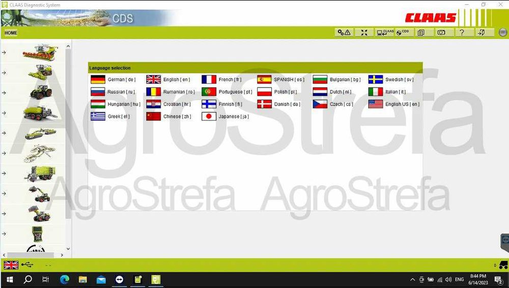 SERWISÓWKA Interfejs diagnostyczny Claas Maszyny Rolnicze + LAPTOP