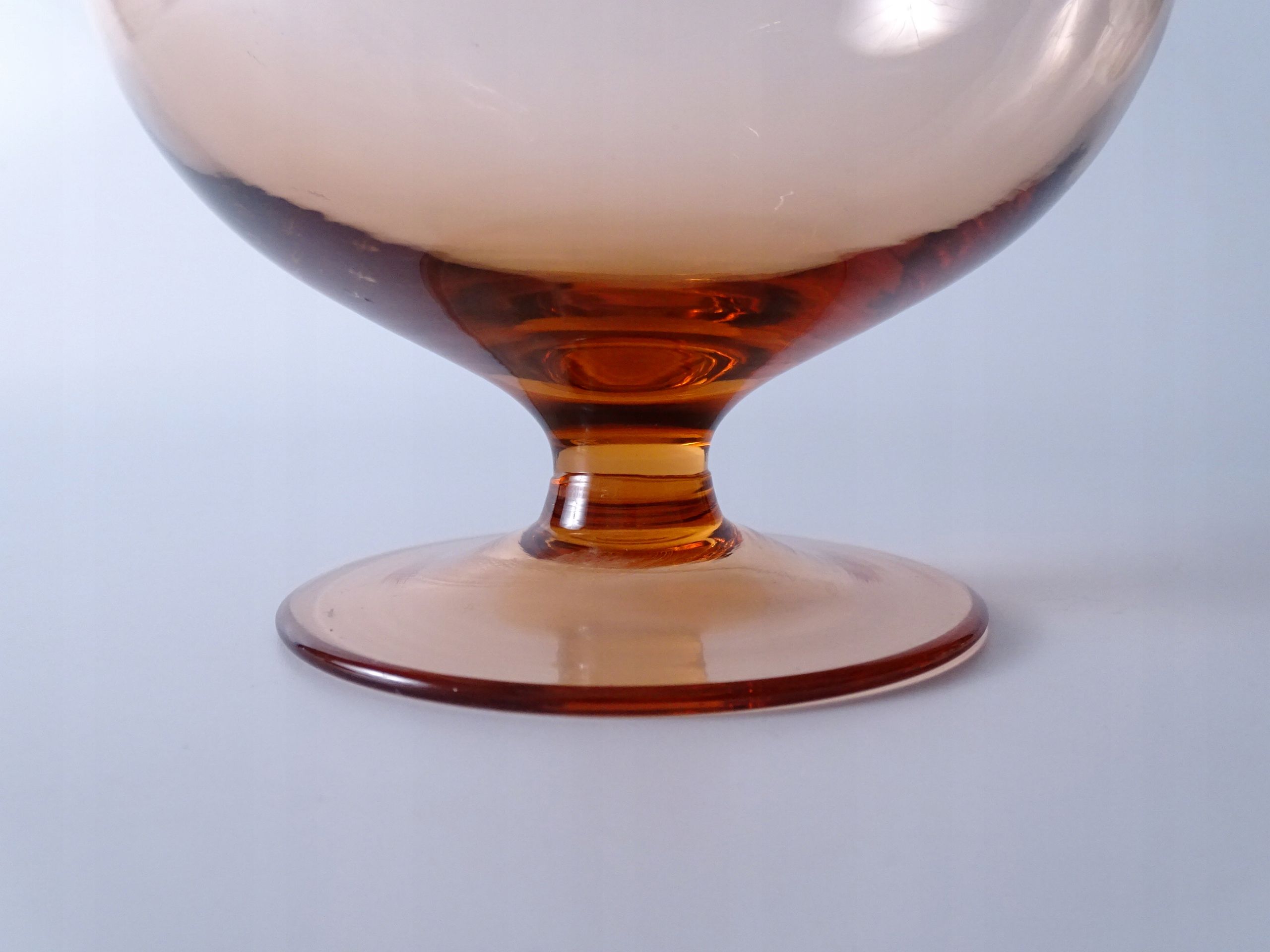 vintage szklany wazon kielich kogut