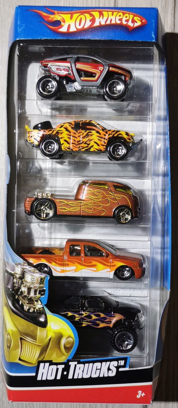 Zestaw 5in1 Hot Wheels Hot Trucks - okazja unikat