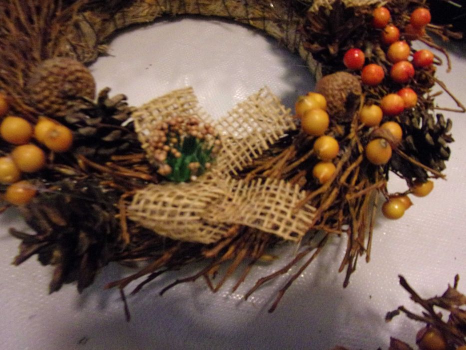 wianek wianki 2szt na jesień i święta Bożego Narodze zestaw 2sz/65zł