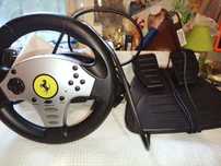 Игровой руль приставка Thrust master Ferrari.