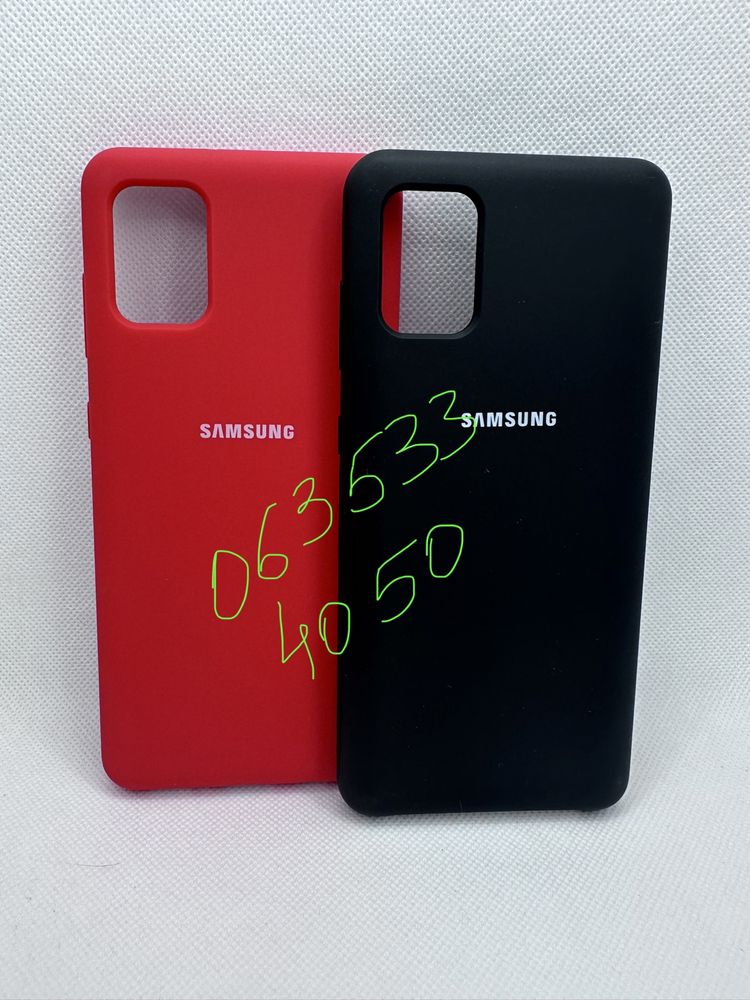 Чехол бампер silicone case Samsung A31 А31 софт тач накладка