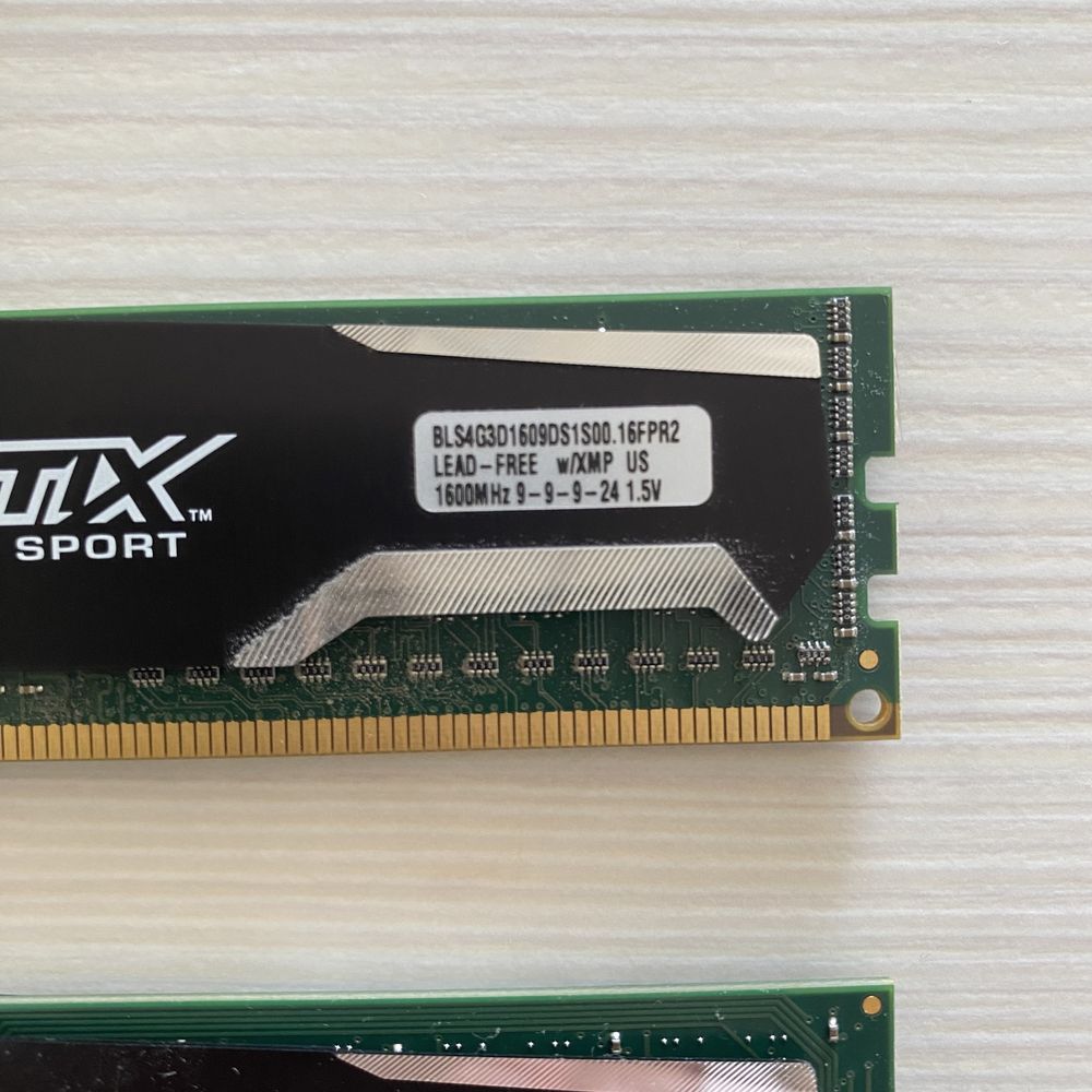 Pamięć BALLISTIX DDR3 8GB(2x4GB) 1600 BLS4G3D1609DS1S00.16FMR2 dual