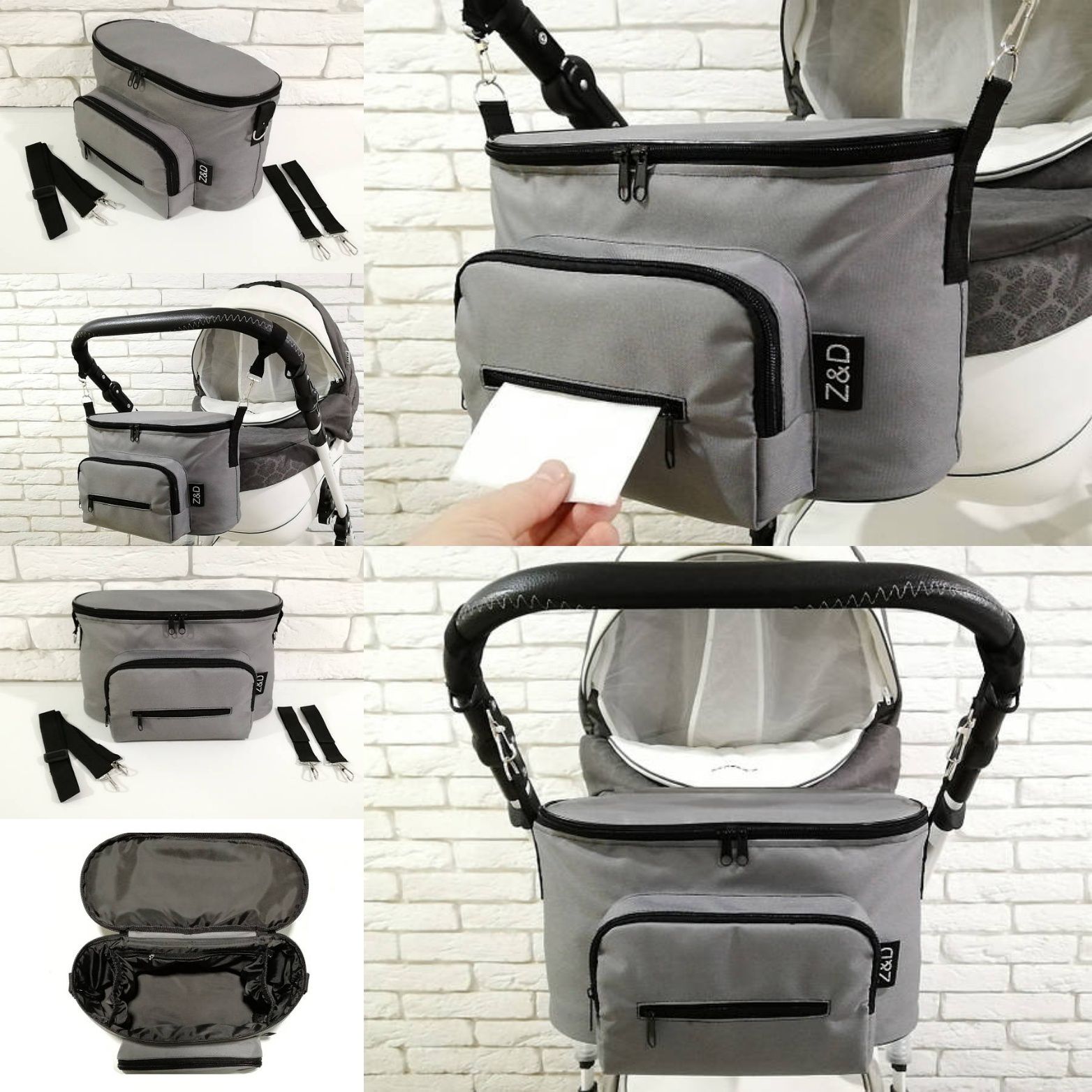 Сумка-органайзер Z&D Smart, сумка для коляски, сумка на коляску