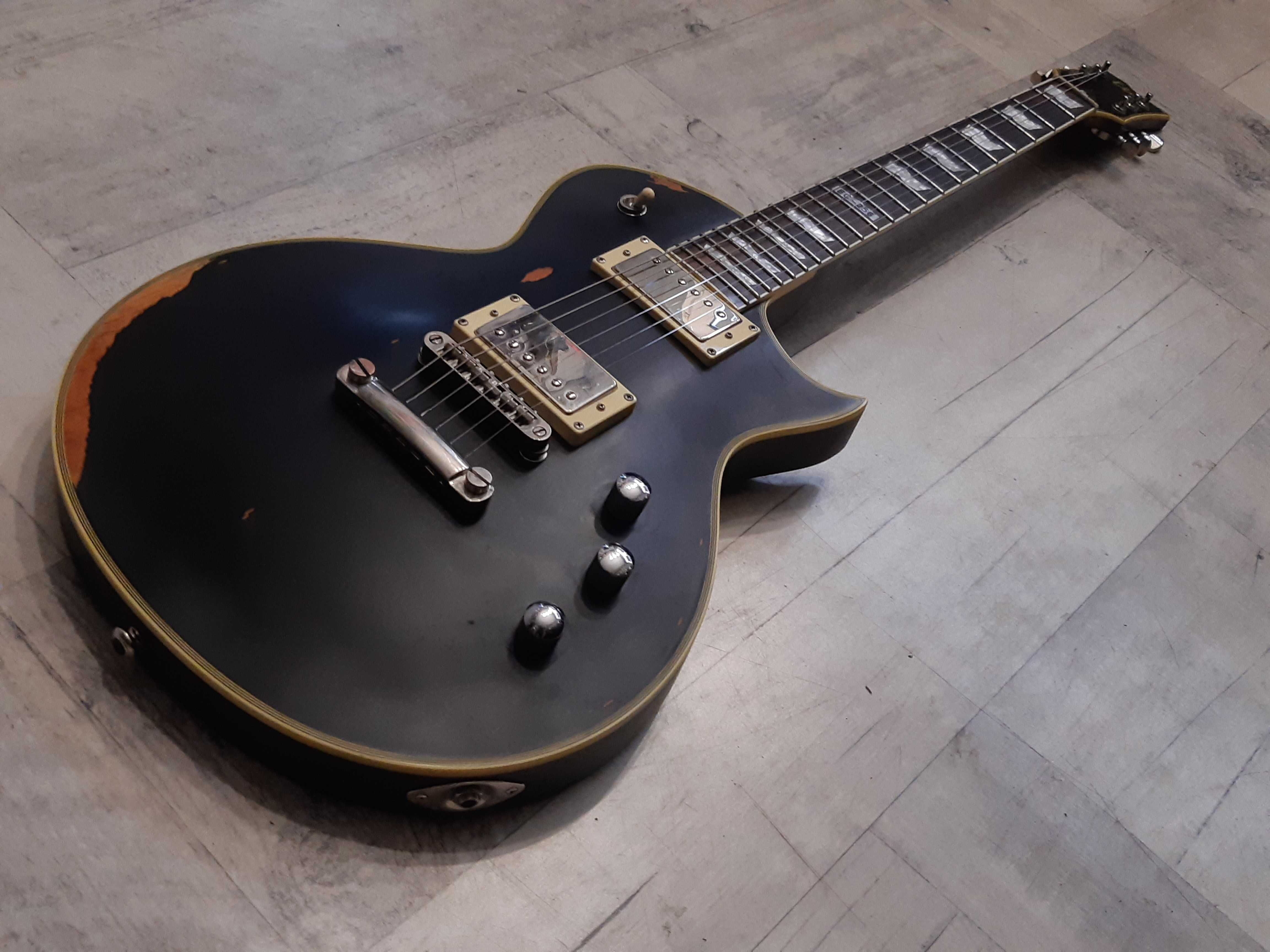 Super Gitara Les Paul-ESP LTD EC-256-Black Relic -wysyłka Free-zamiana