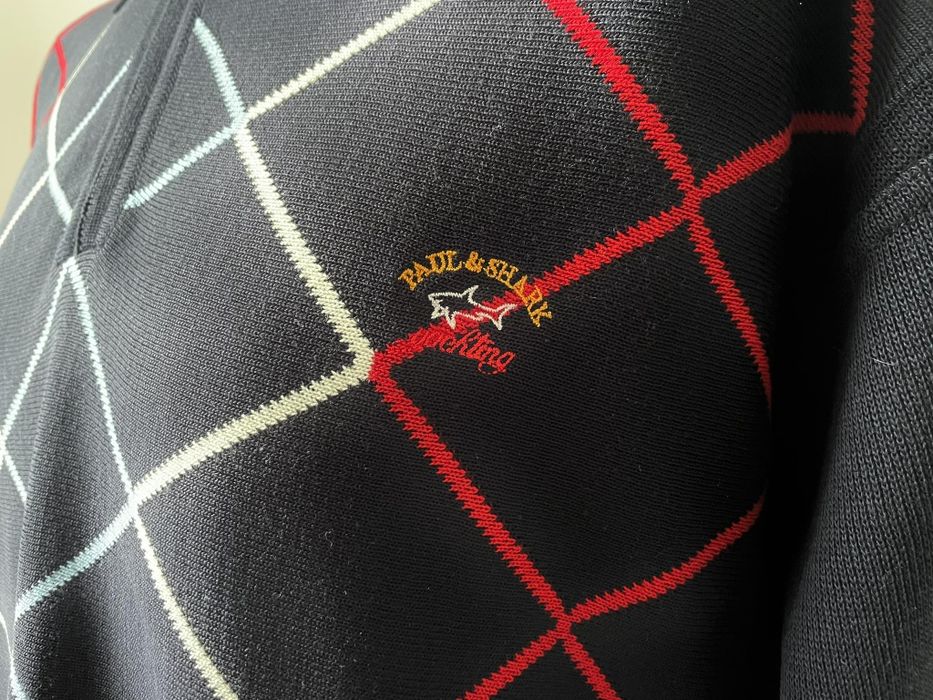 Paul Shark sweter męski XXL 100%wełna 100%wełna Rozmiar:XXL