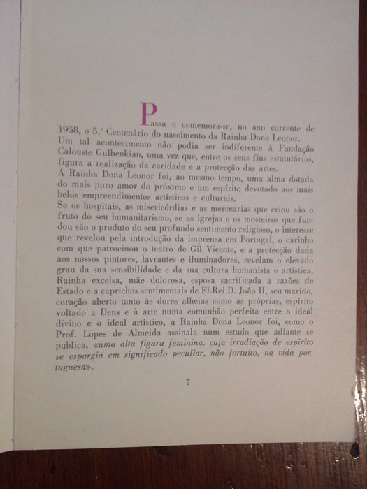 A Rainha D. Leonor