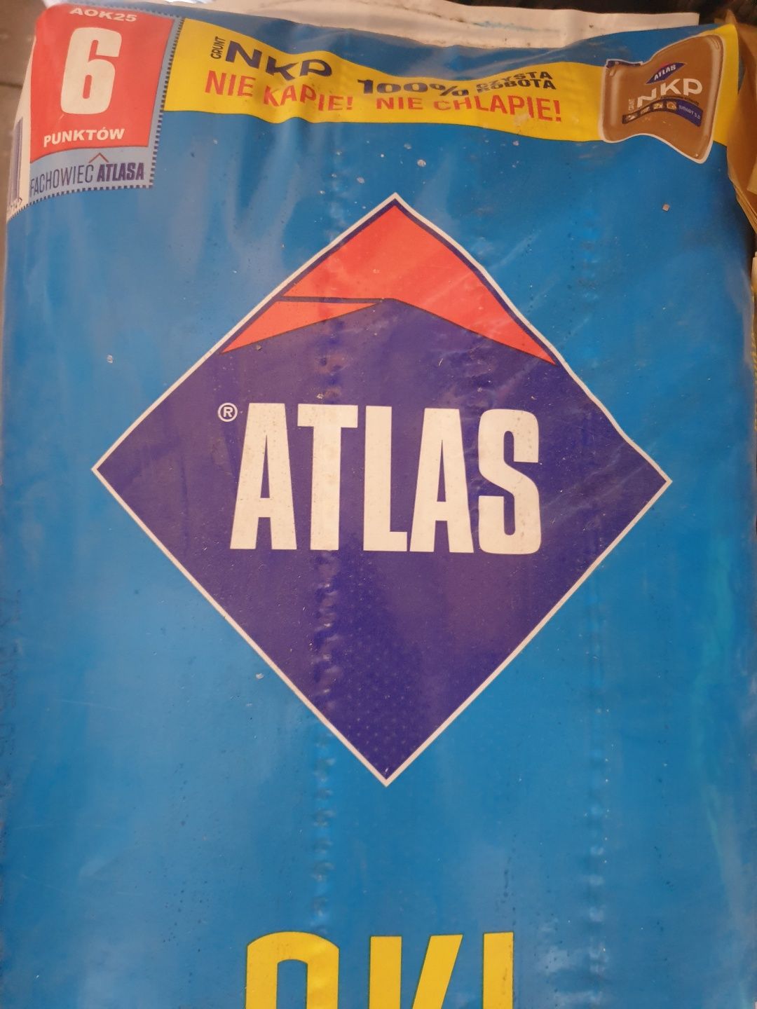 Klej atlas do płytek glazury terakoty