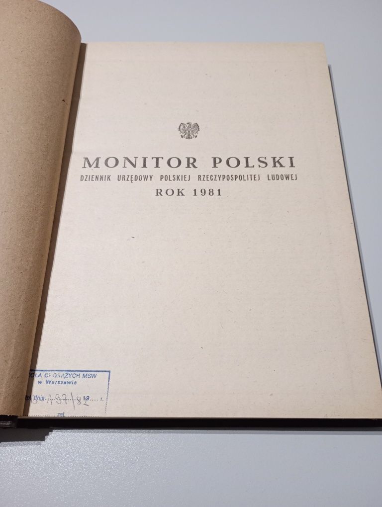 Monitor Polski 1981 rok