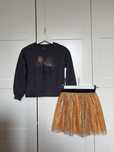 Stylizacja jesienna bluzka spódniczka tutu M7/8 Disney heloween