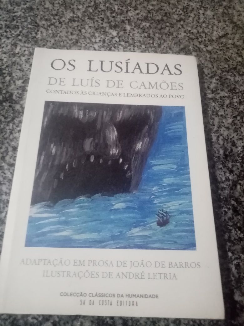 Livro Os Lusíadas (adaptação João de Barros)