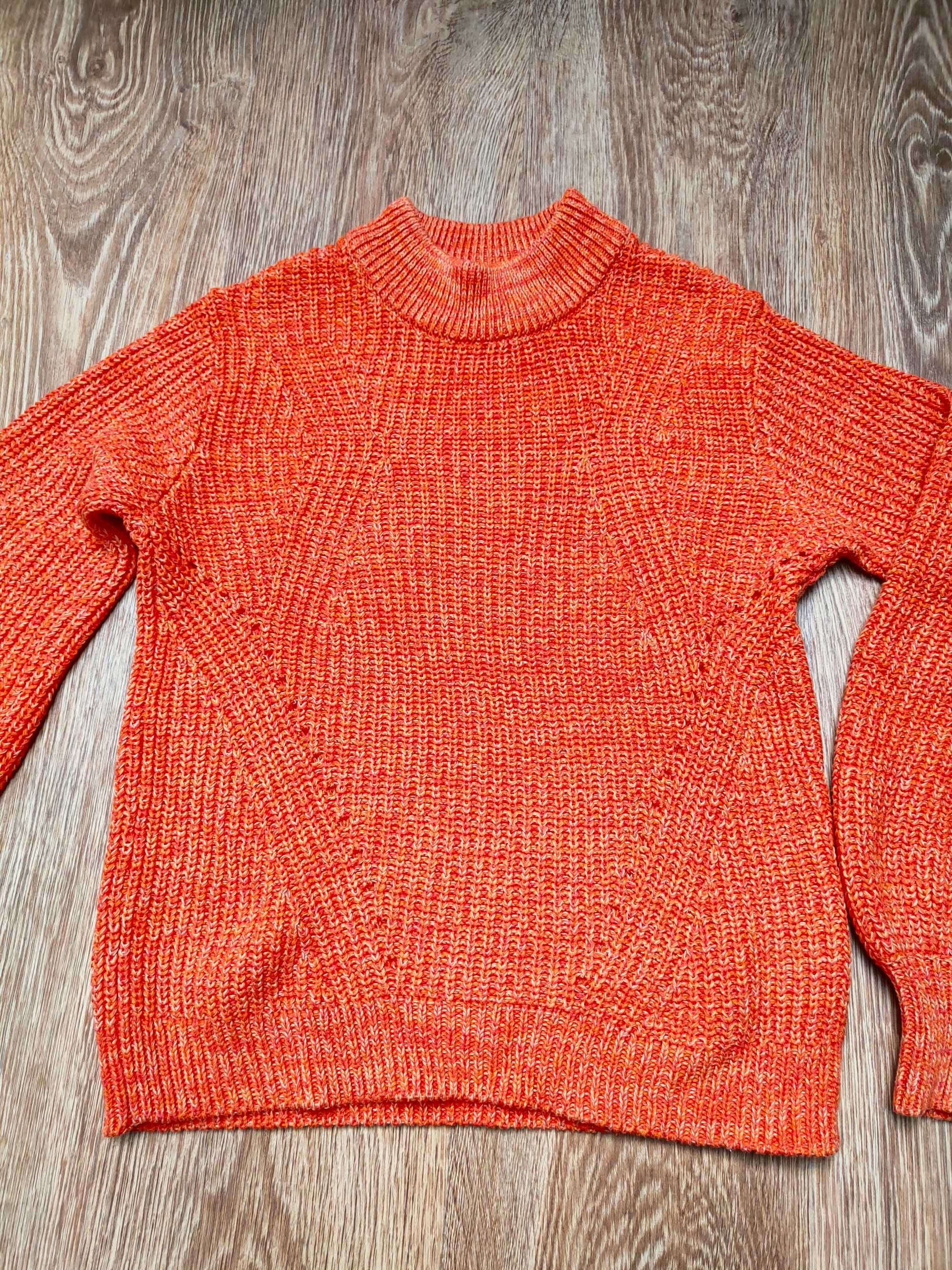 H&M rozmiar XS sweter pomarańczowy