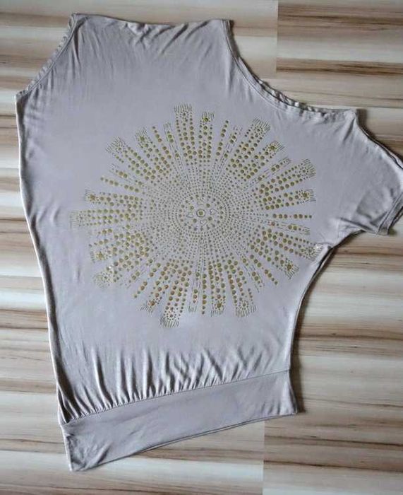 Tunika asymetryczna odsłonięte ramię