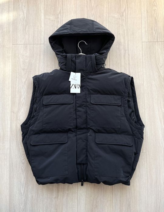 Жилет Zara (S) Padded Vest Оригінал Куртка Ветровка Жилетка Мужская