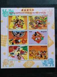 Znaczki blok Gujana 1997 bajki Disney nr2
