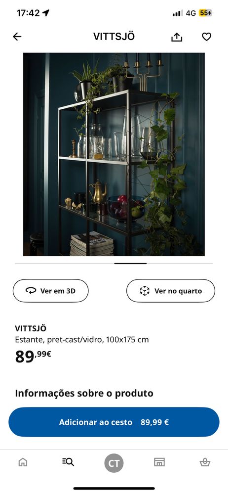 Estante metal ikea