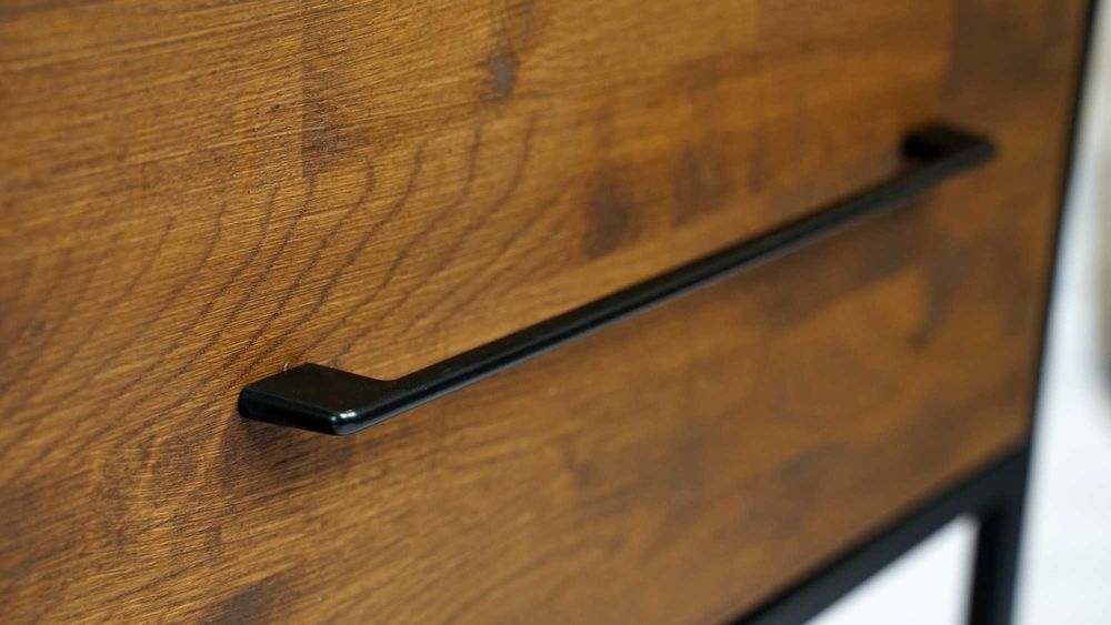 Szafka Łazienkowa Umywalkę Dąb - 170x45x80cm Loft Komoda Drewno dębowe