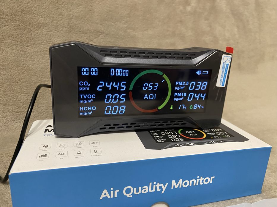 8в1 Детектор качества воздуха Температуры Влажности Carefor CF-20