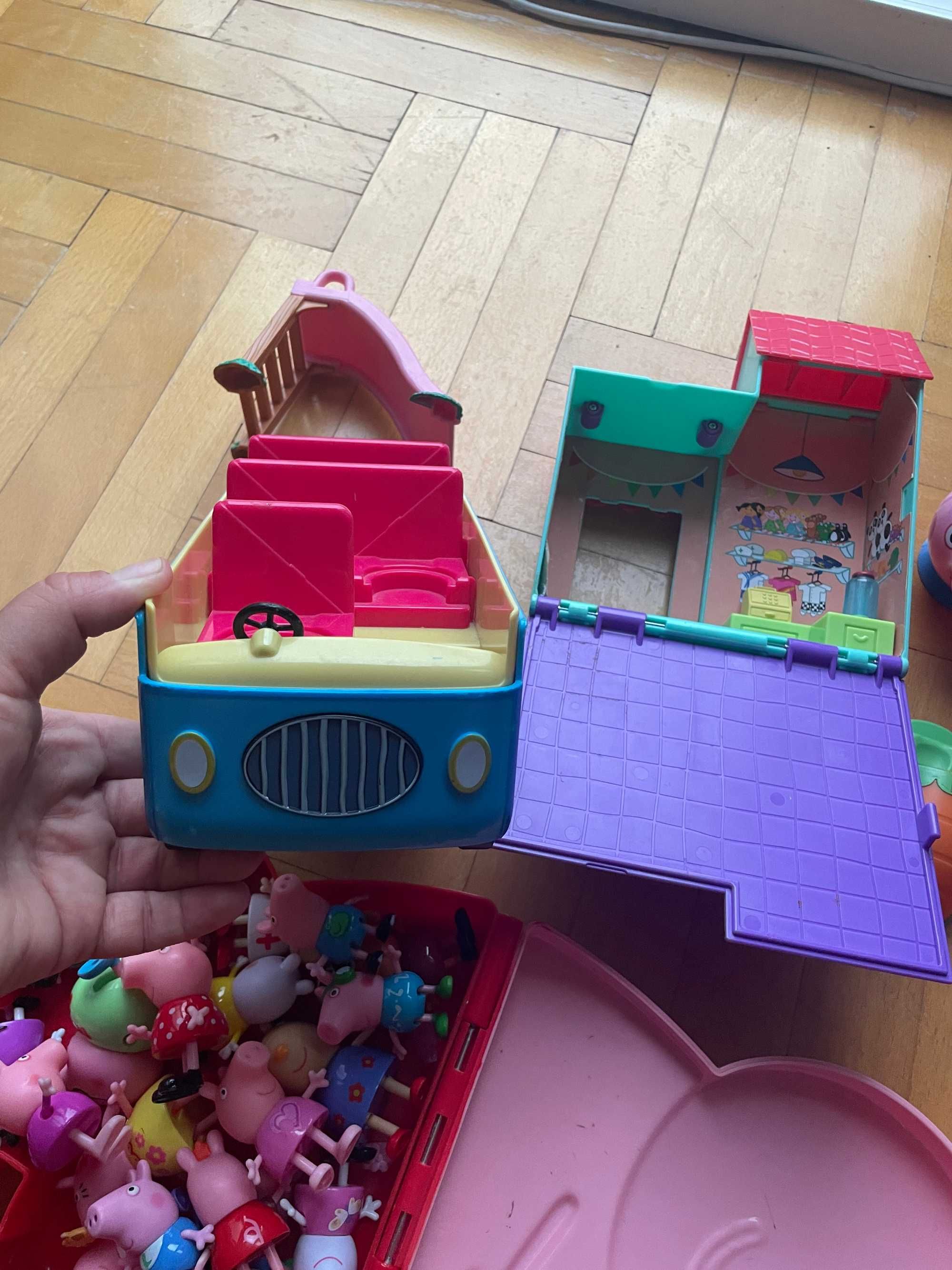 Zestaw Świnka Peppa Autko Sklep 25 figurek XXL