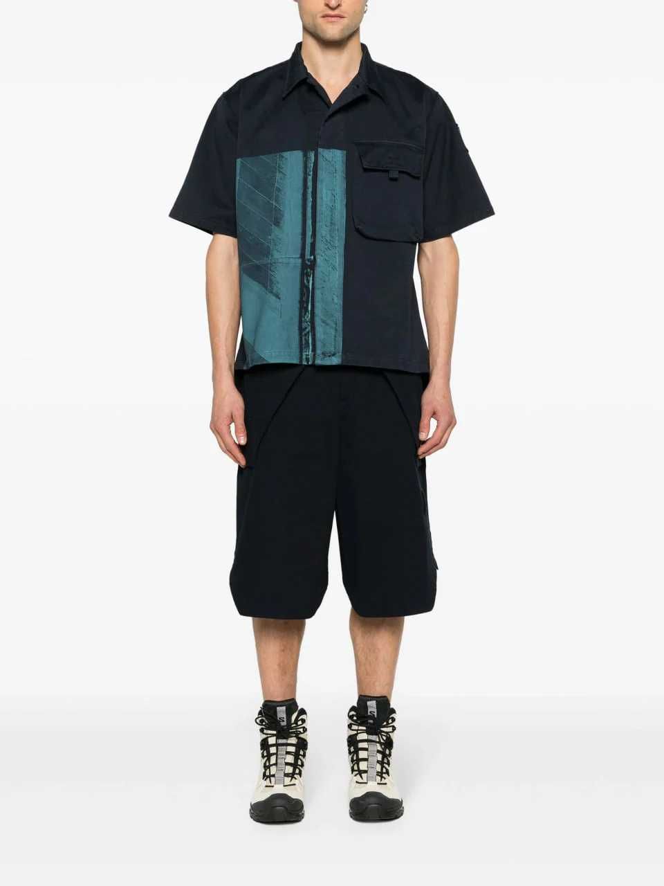 Сорочка A-Cold-Wall SS24 Strand Overshirt Navy
