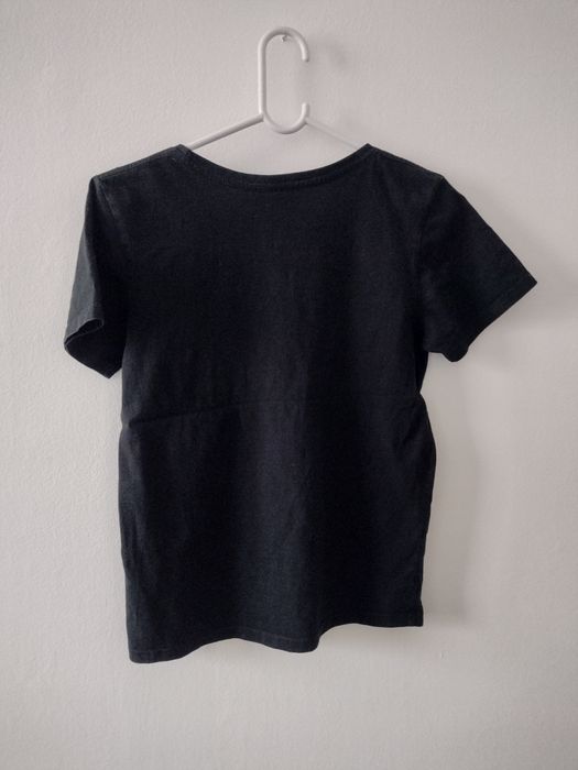 Local heroes s 36 czarna koszulka t-shirt z białym napisem