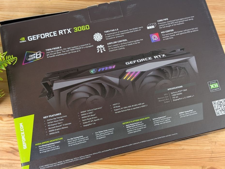 Відеокарта MSI GAMING X RTX 3060 12GB (GDDR6) Гарантія | XPLAY