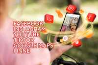 promocja social media facebook instagram youtube tiktok google maps