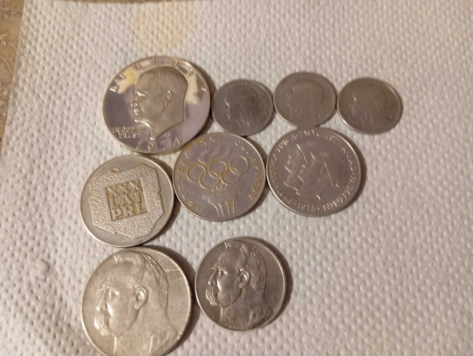 porządki domowe monety srebrne