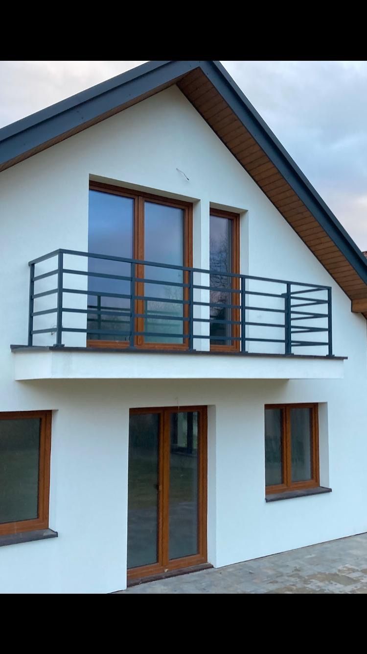 Balustrada balkonowa na balkony malowane proszkowo balustrady alu