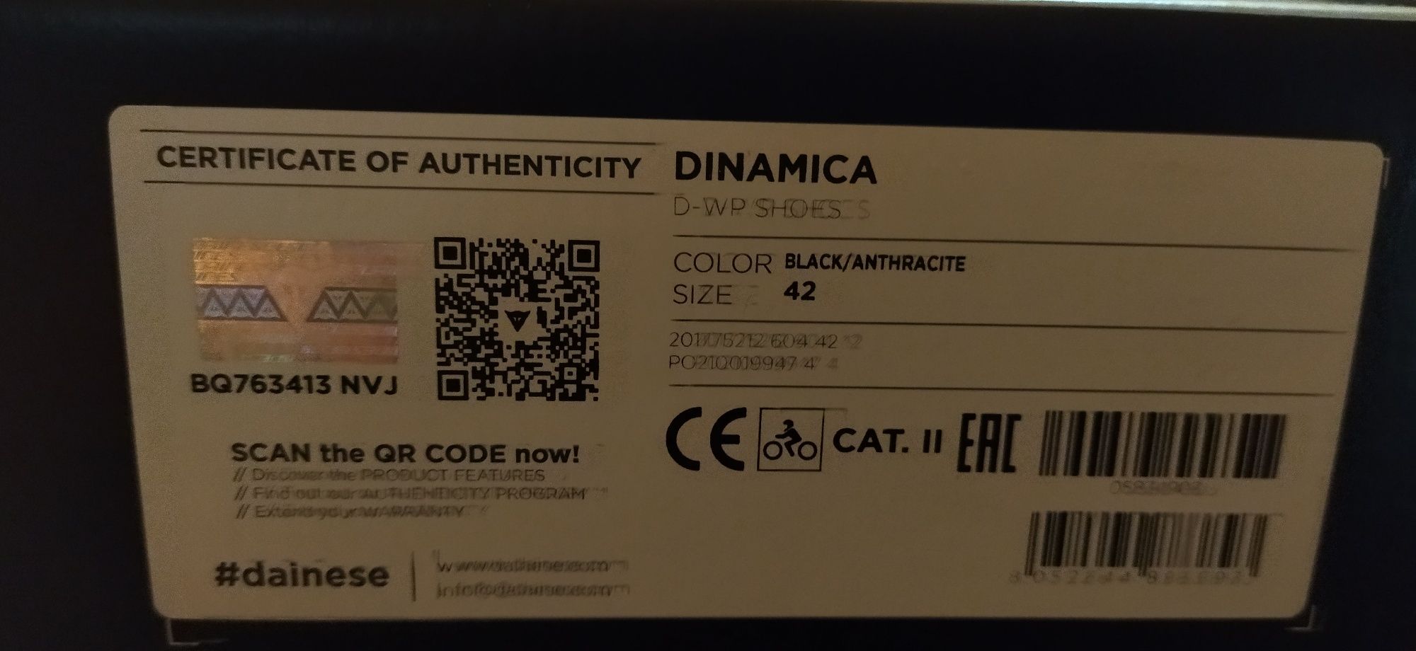 Botas Dainese Dinâmica