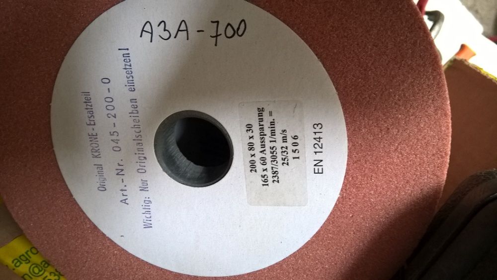 Kamień Krone ostrzałki stacjonarnej Oryginalny, Nowy !