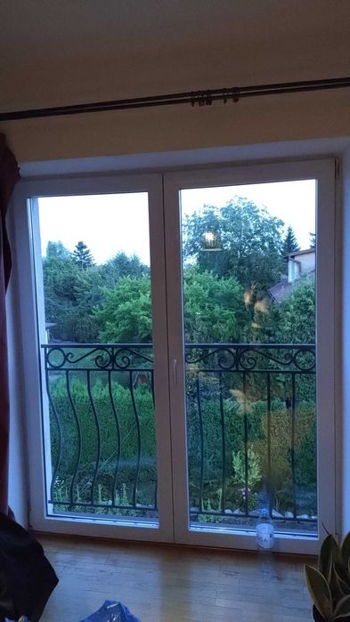 22 skrzydła okien okna drzwi PCV PVC białe dwuszybowe plastikowe fixy