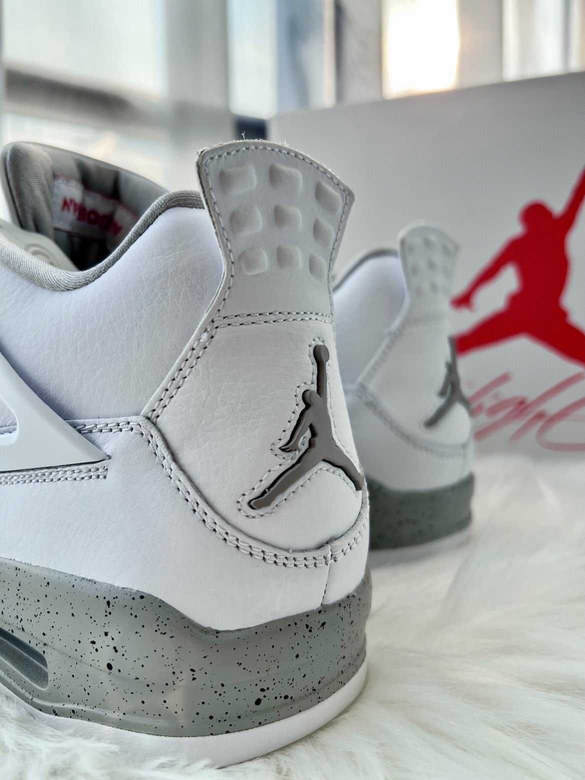 "Buty męskie Jordan 4 Retro" Oreo Biały Roz 44
