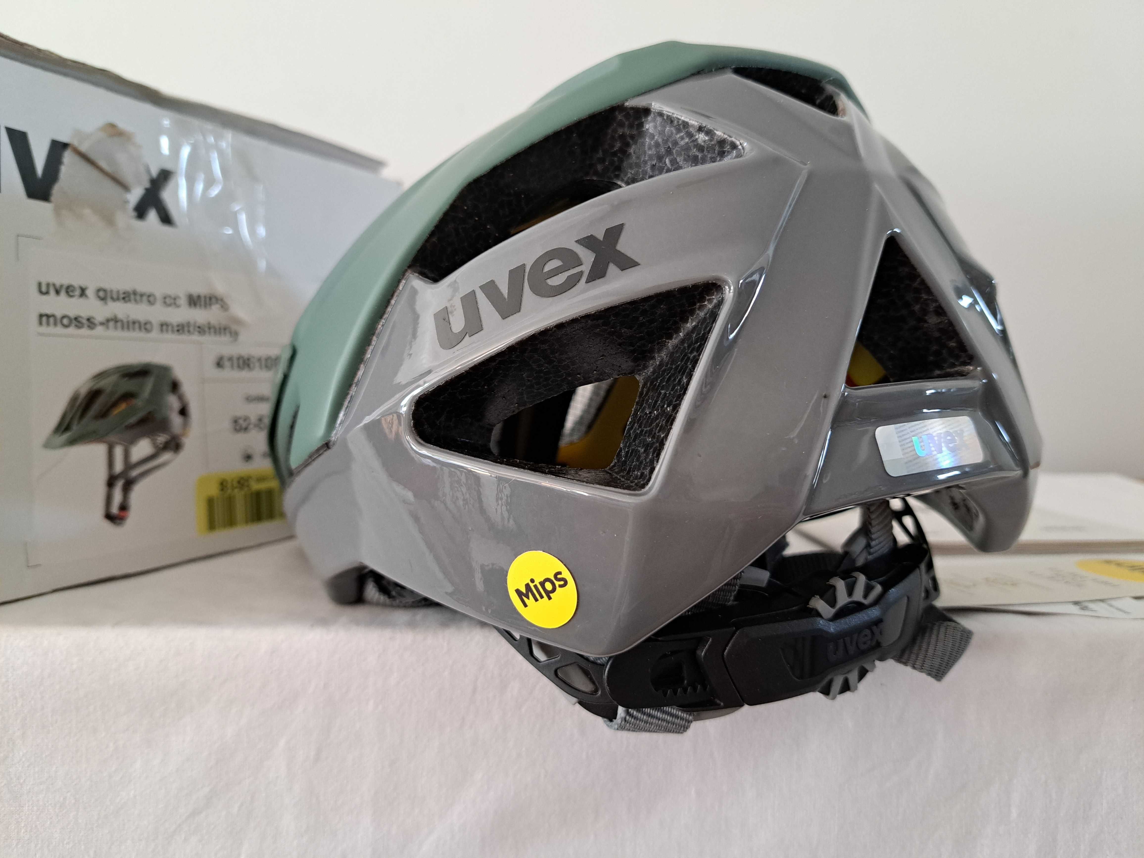 Kask rowerowy Uvex Quatro CC Mips Moss Rhino Mat/Shiny M 52-57cm