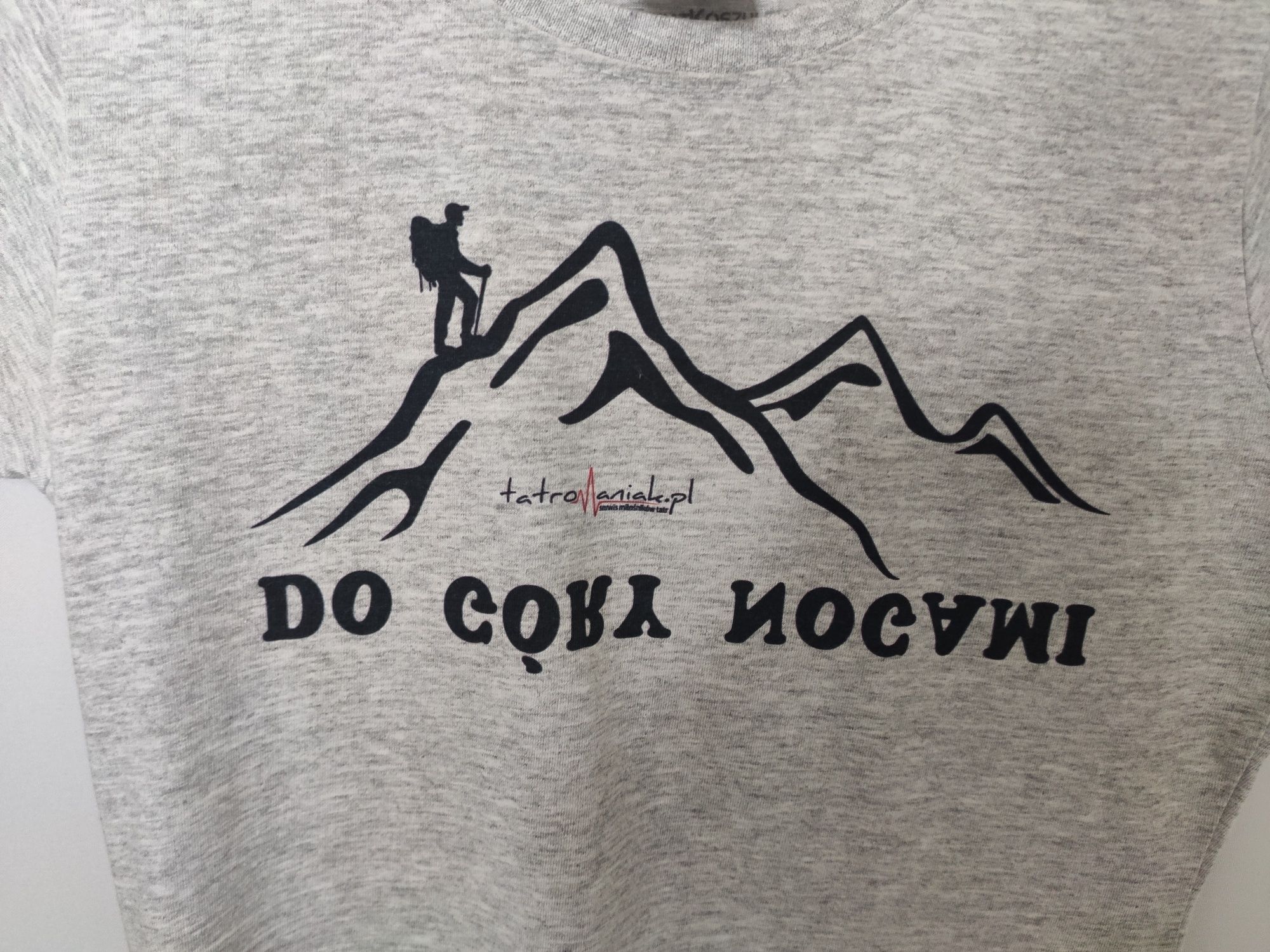 Koszulka t-shirt sportowy górski do góry nogami tatromaniak