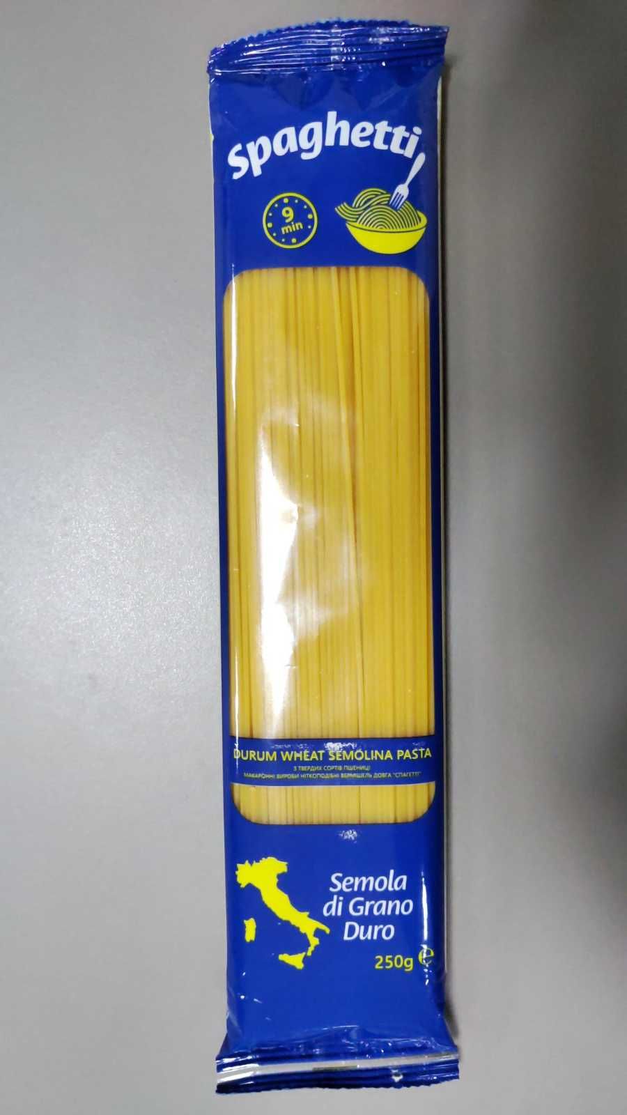 Спагетті з твердих сортів пшениці 250г.