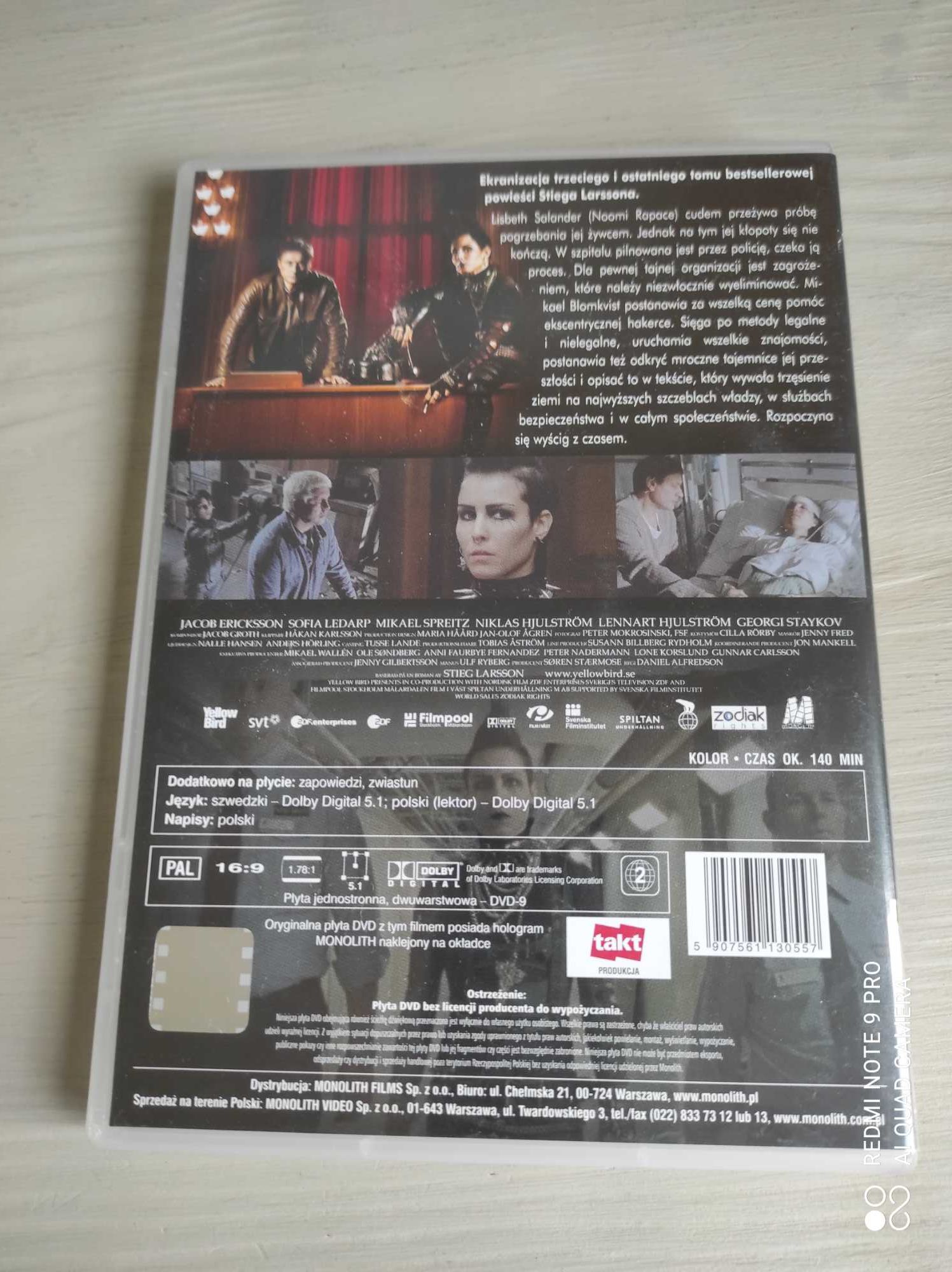 Millennium: Zamek z piasku, który runął film DVD