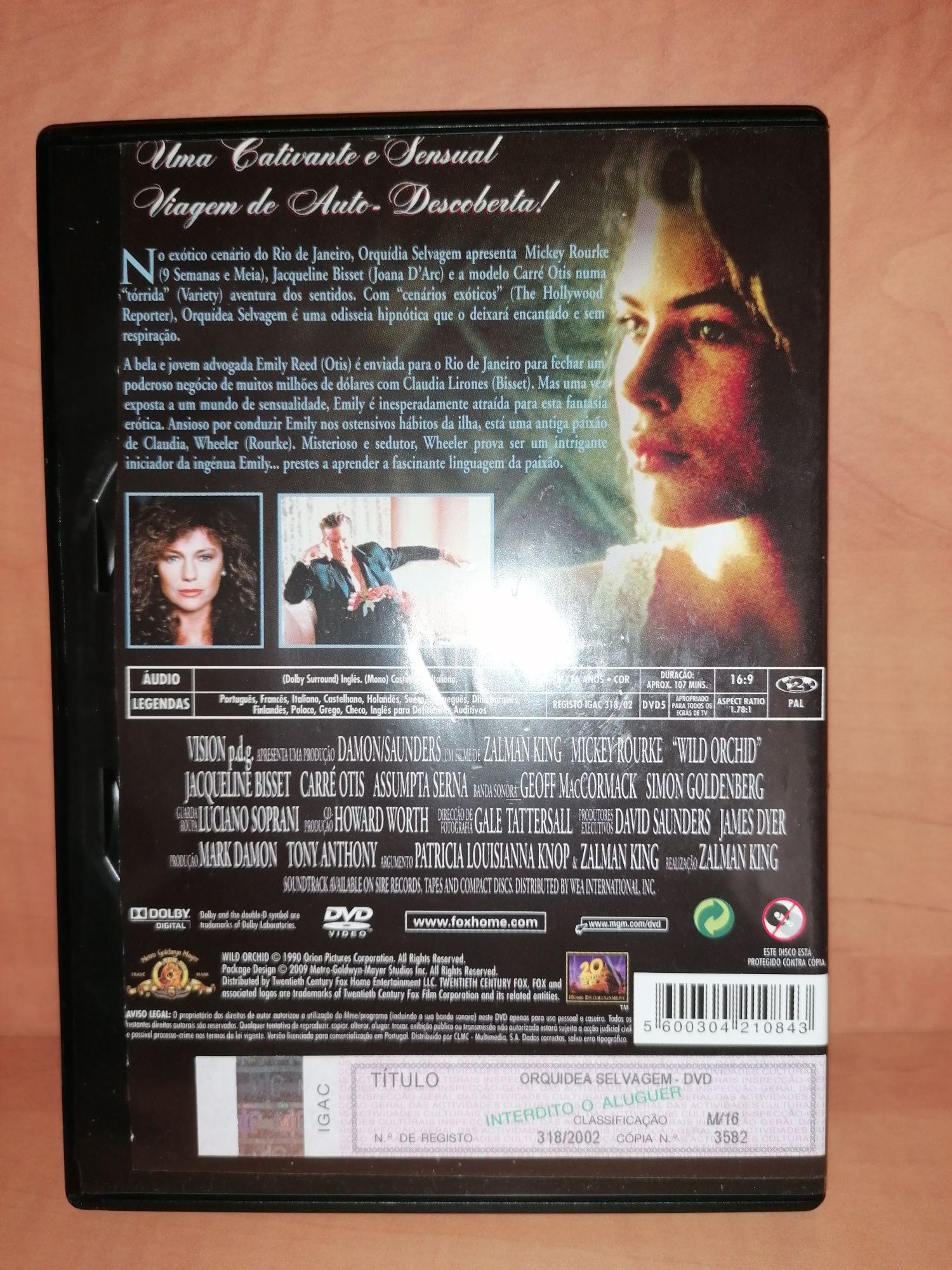 DVD " Orquídea Selvagem " - ( Bom estado )