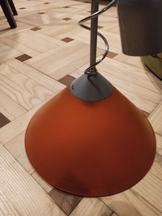 Lampa sufitowa, szklana, pomarańczowa