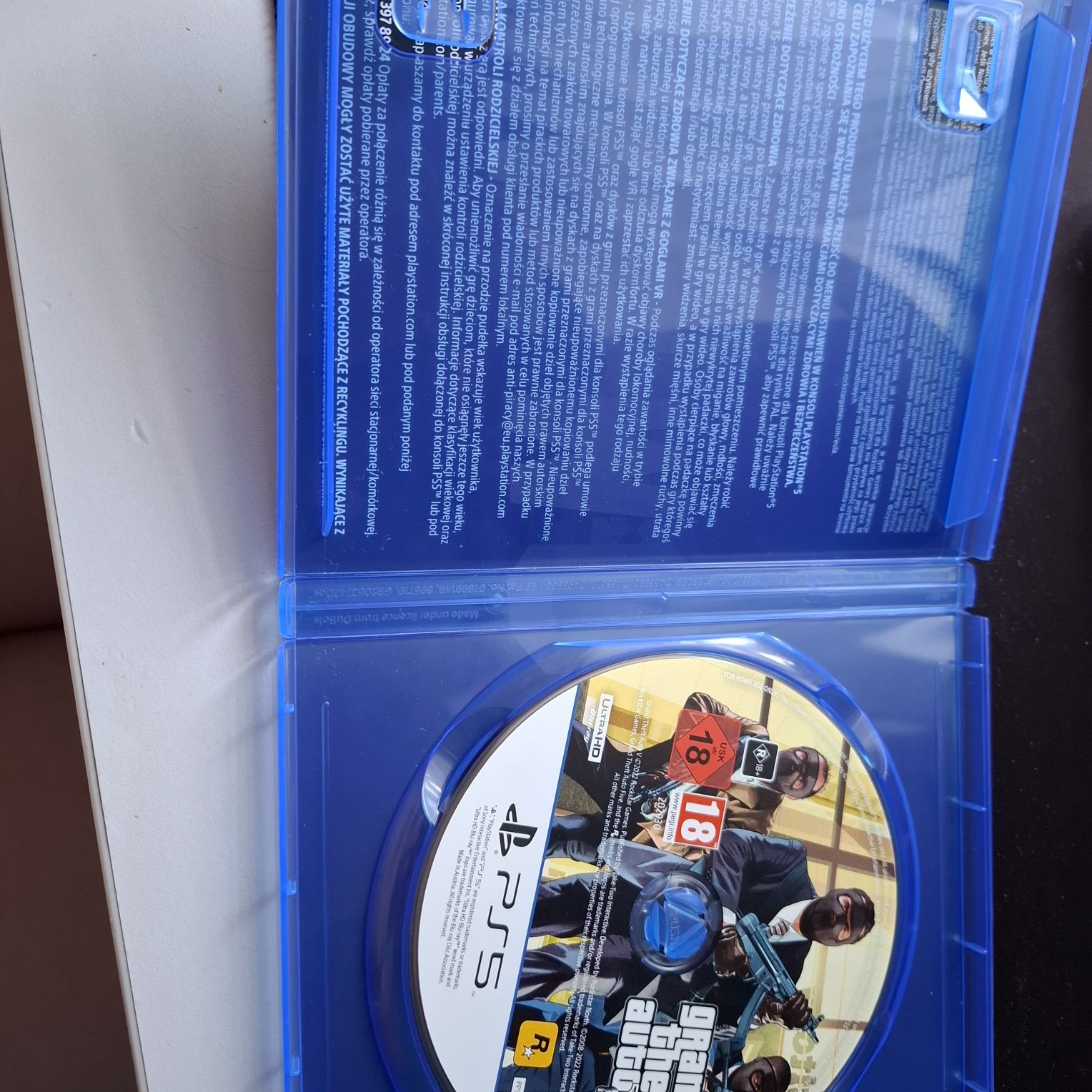 Gra na ps5 Grand theft auto 5