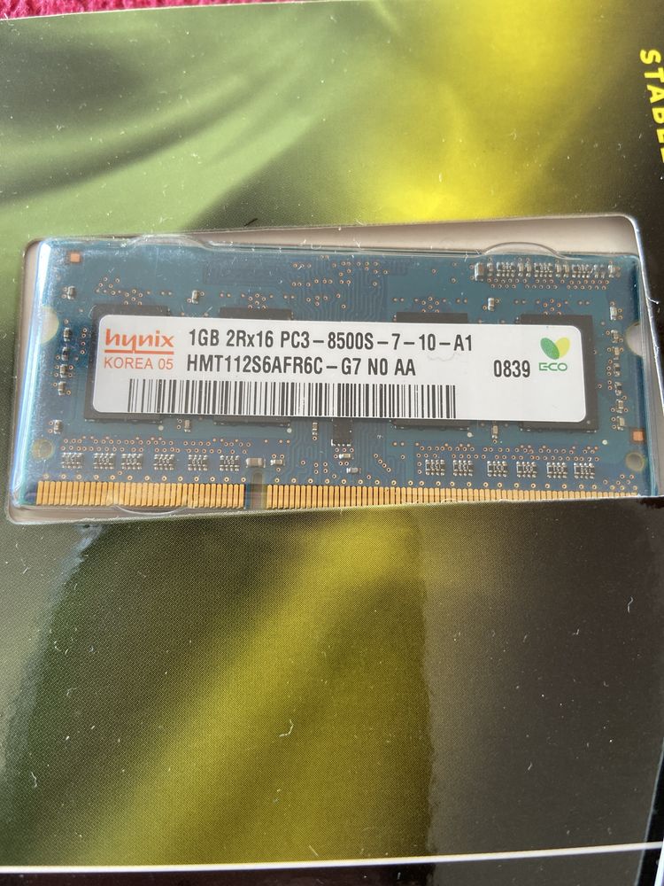 Memorias ram 1gb