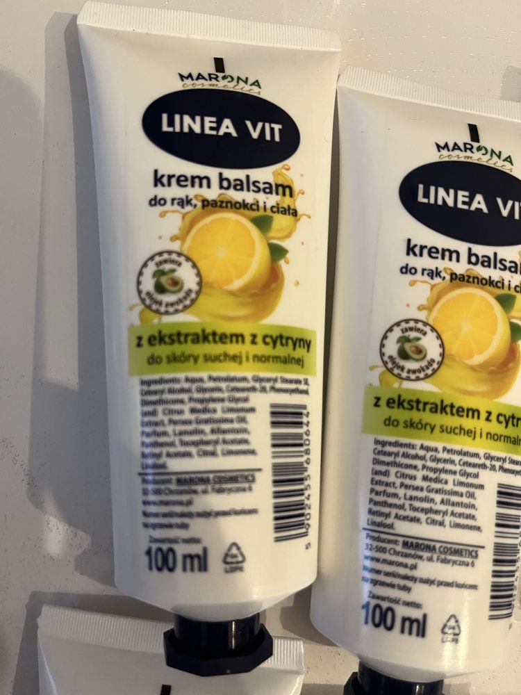 10 nowych kremów do rąk paznokci i ciała Linea Vit firmy Marona