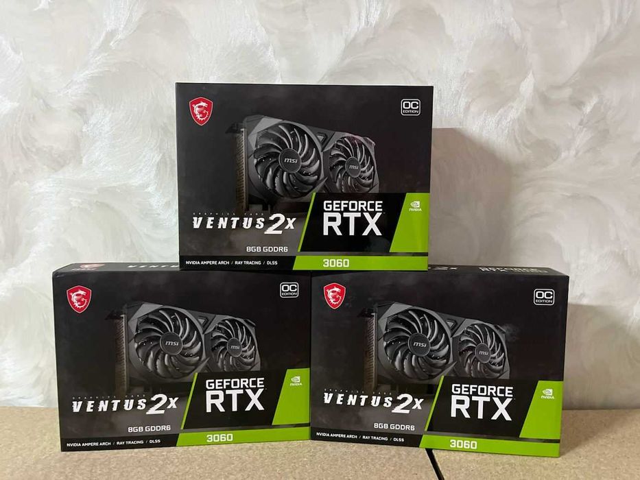 Відеокарта MSI GeForce RTX 3060 VENTUS 2X 8G OC В наявності!