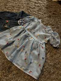 Sukienka i kurtka jeansowa dla dziewczynki- dokladne wymiary w opisie