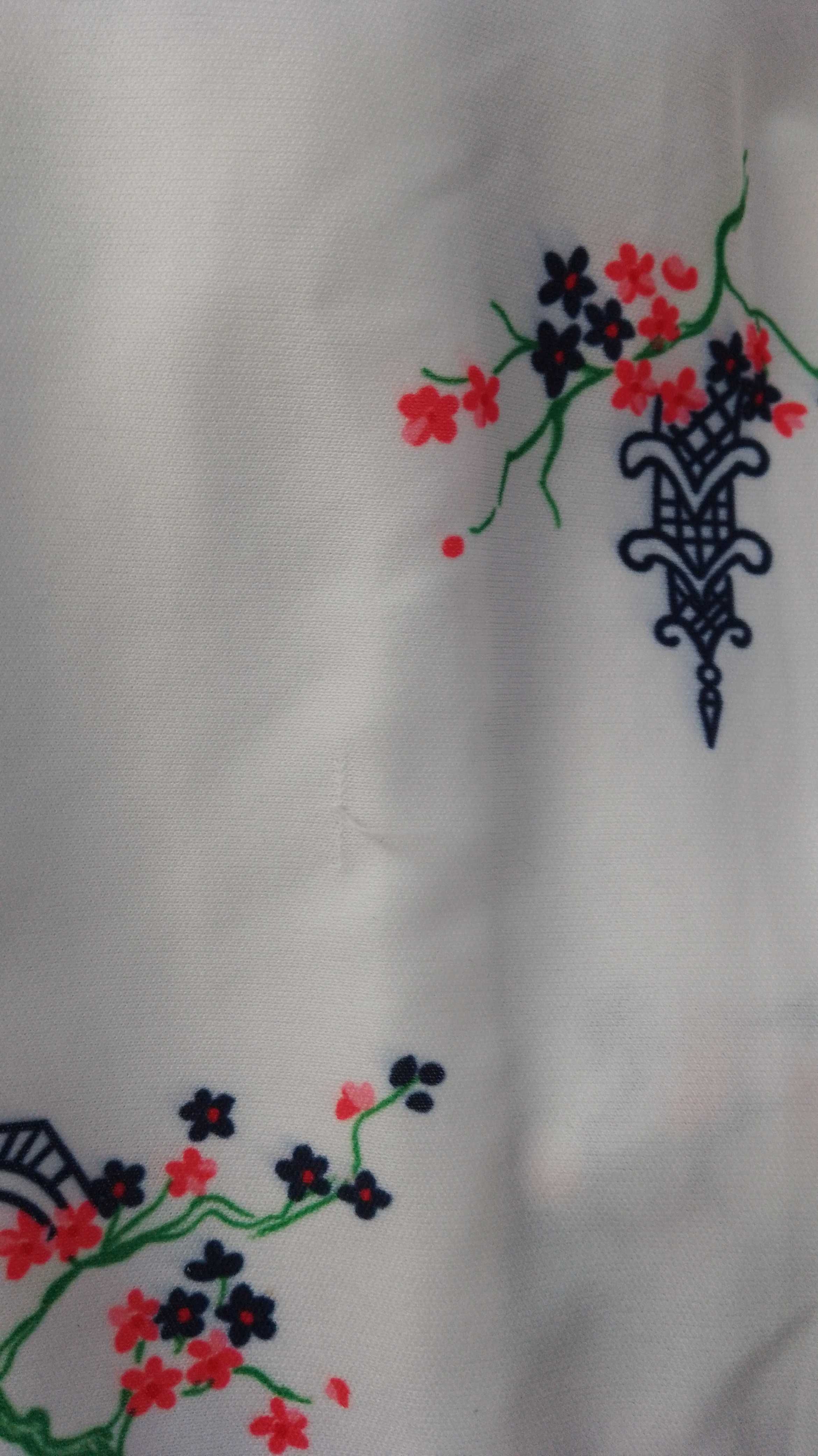rozpinana bluzka w kwiaty japoński ogród azjatycki wzór 38/40, vintage