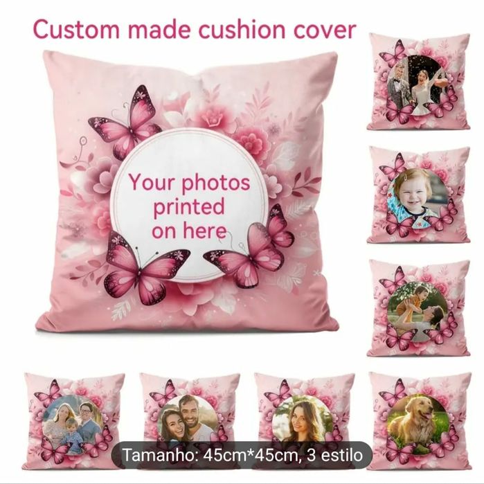 Almofada e bolsas personalizadas