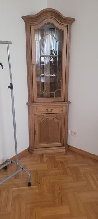 Komoda plus witryna dębowa