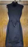 Vestido Zara, tamanho S, com cinto, vestido justo e manga curta