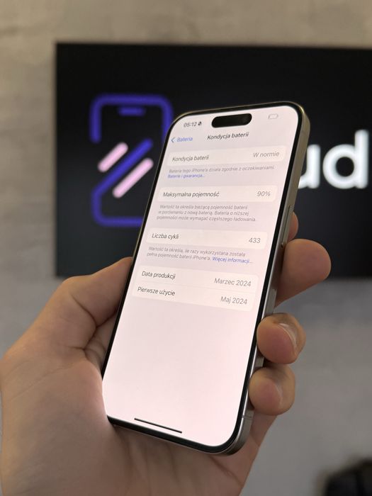 RATY 0% iPhone 15 Pro 128GB BATERIA 90% GWARANCJA 12 miesiecy!!!