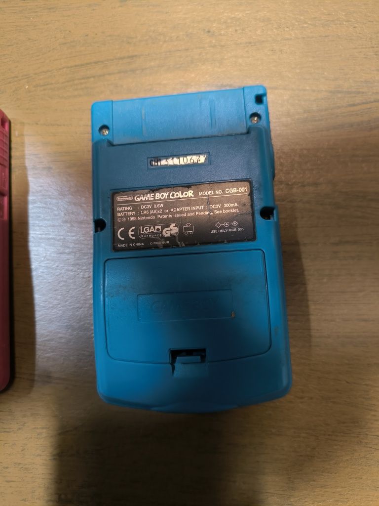 Gameboy color azul/cor de rosa